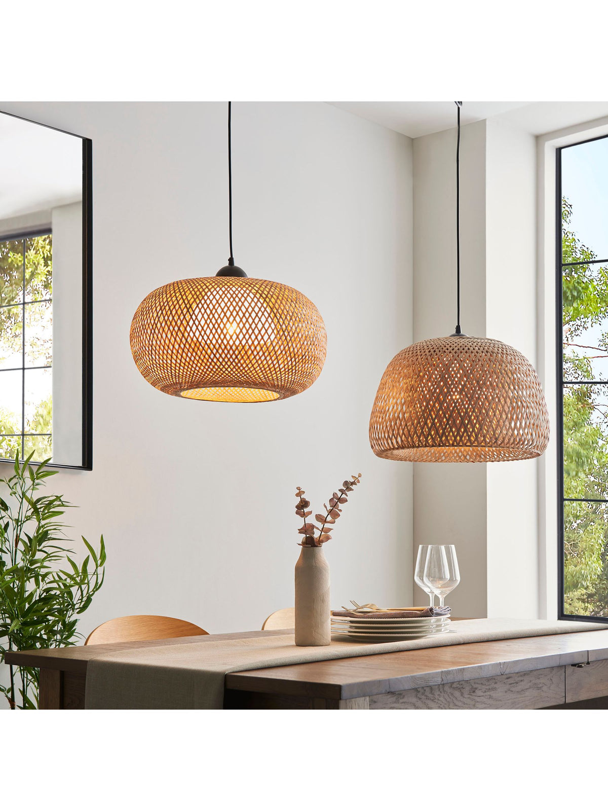 Gallery Home Black Columbus pendant ceiling light (British brand)