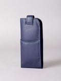 Lakeland Leather cranberry real leather glasses case slimline (British brand)