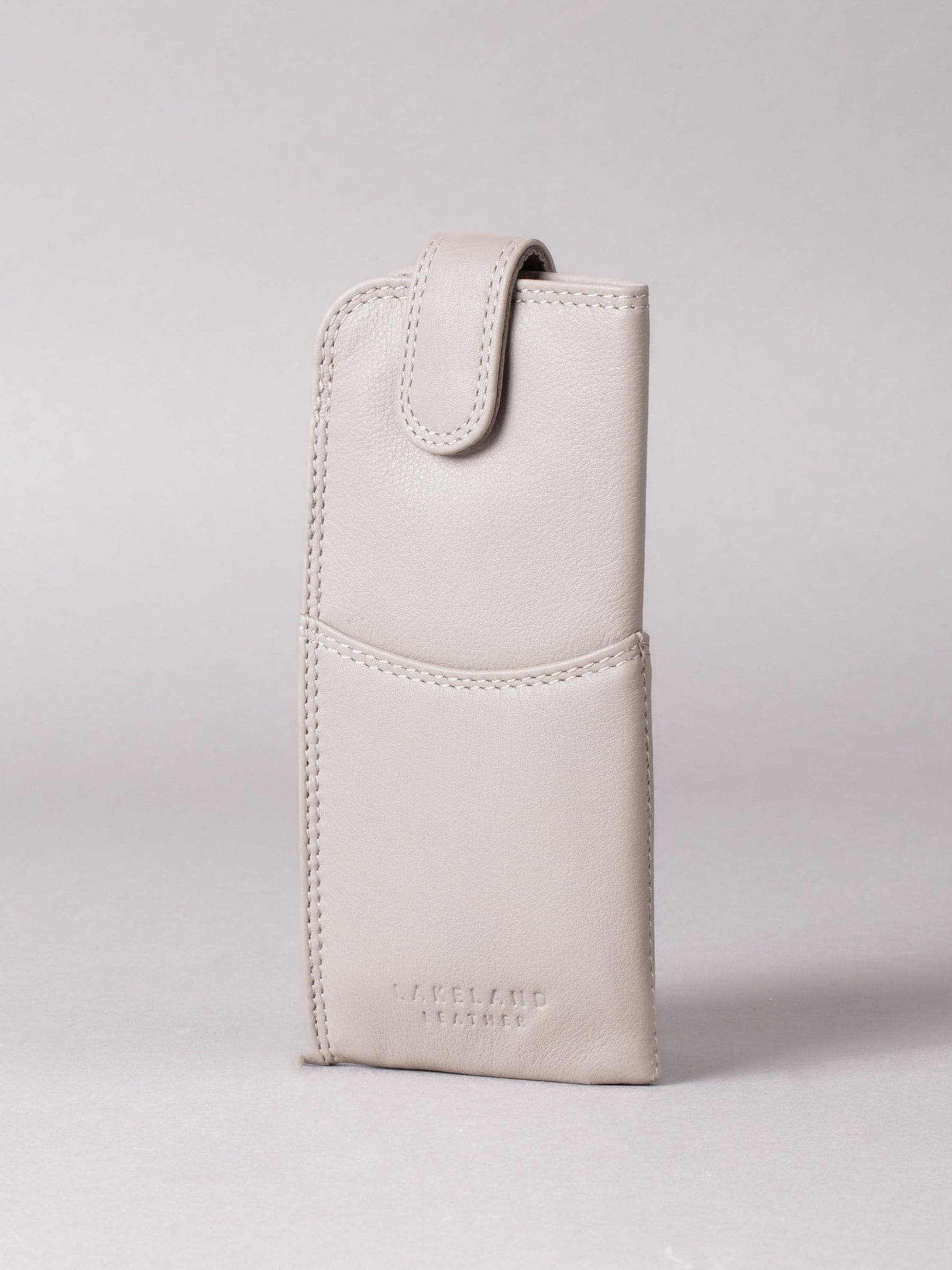 Lakeland Leather Cranberry Leather Glasses Case