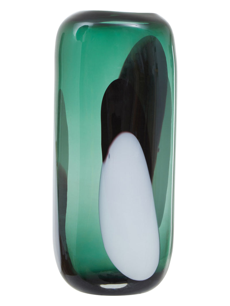 Fifty Five South Green Hania multicolour glass vase - British product