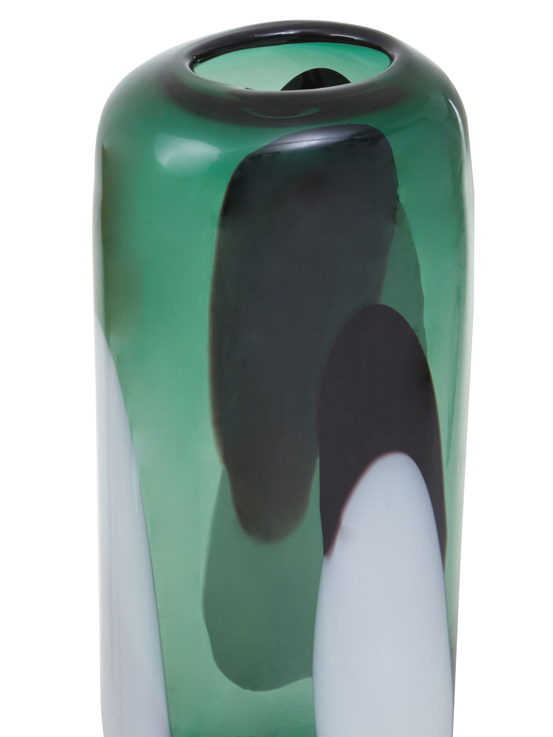 Fifty Five South Green Hania multicolour glass vase - British product