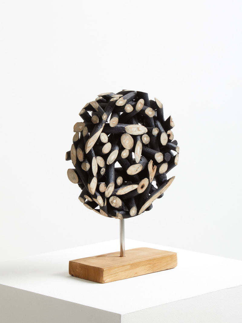Interiors by Premier Seraya succulent ornament black and natural 35cm, UK version