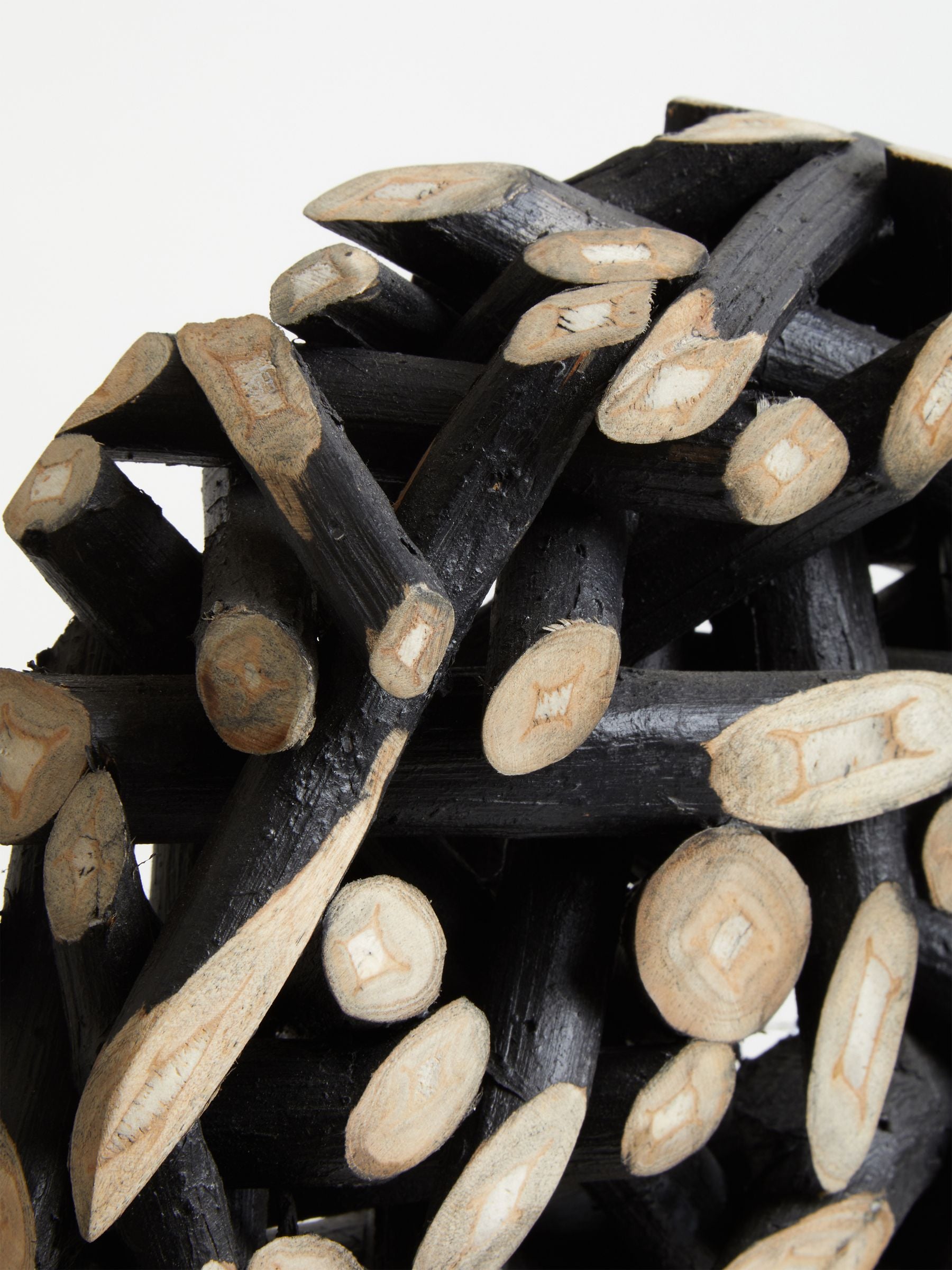 Interiors by Premier Seraya succulent ornament black and natural 35cm, UK version