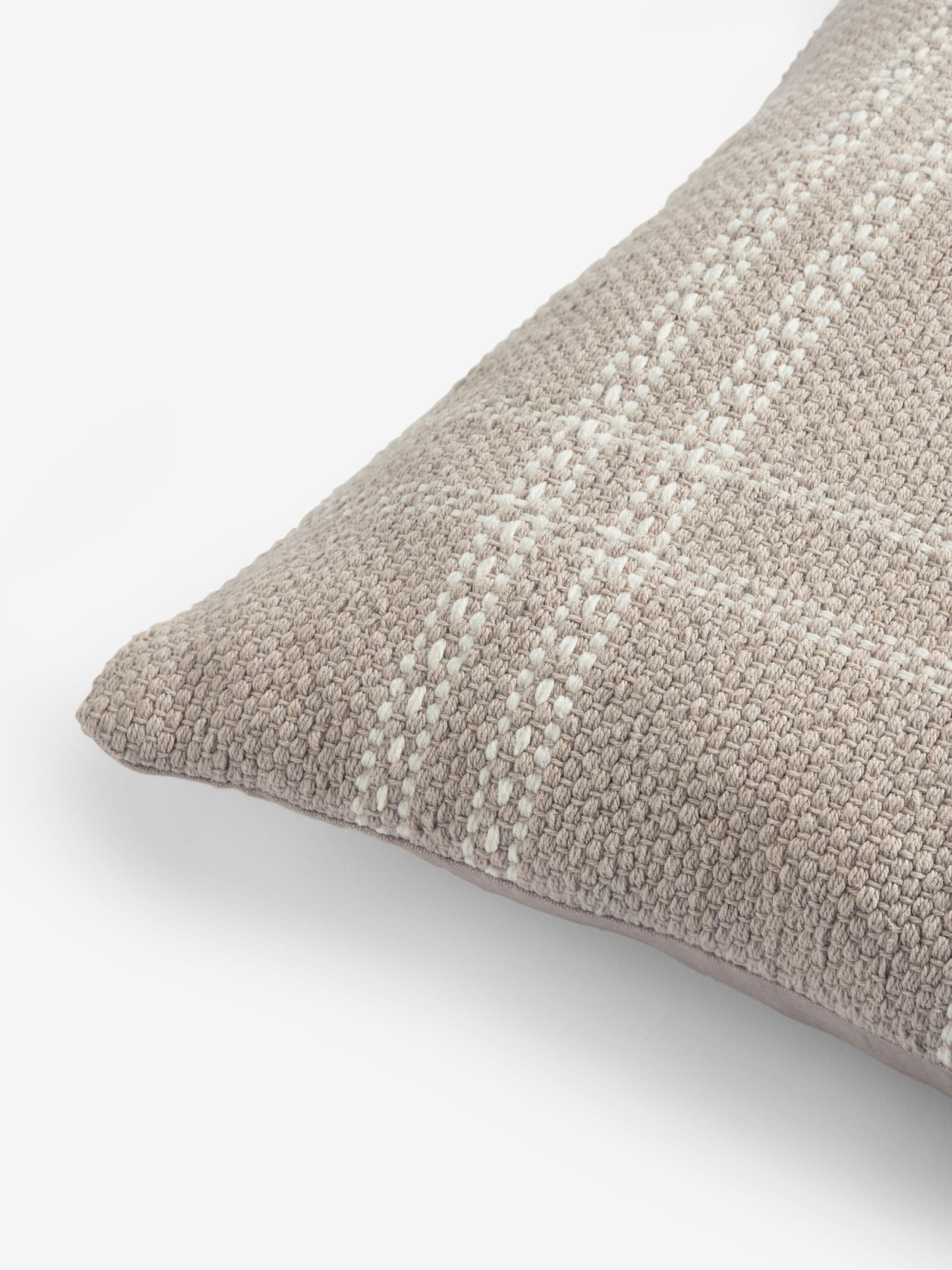 Windowpane check cushion natural 50x50cm - British product