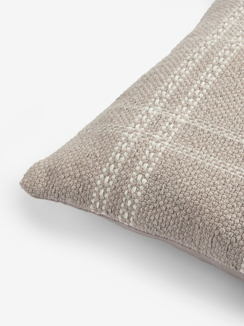 Windowpane check cushion natural 50x50cm - British product