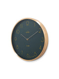 Acctim Madison wall clock 35cm brushed metal (British brand)