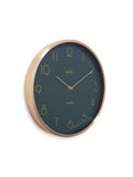 Acctim Madison wall clock 35cm brushed metal (British brand)