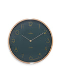 Acctim Madison wall clock 35cm brushed metal (British brand)