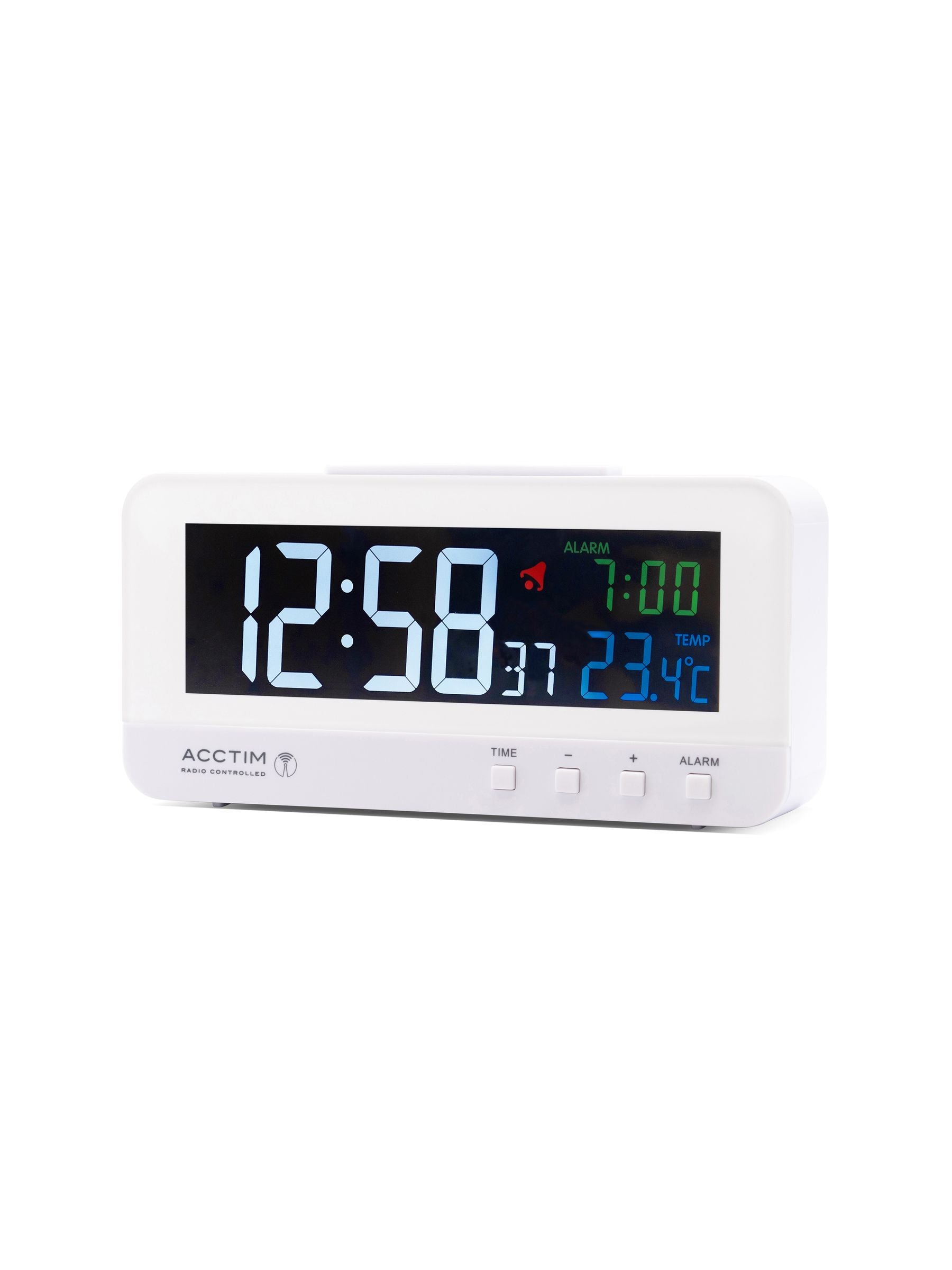 Acctim Rialto RC multi colour LED alarm clock (British brand)