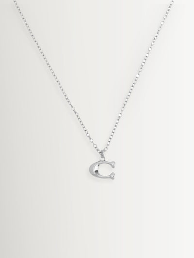 Next COACH Silver Signature C Starter Necklace- Buy online at McGrocer