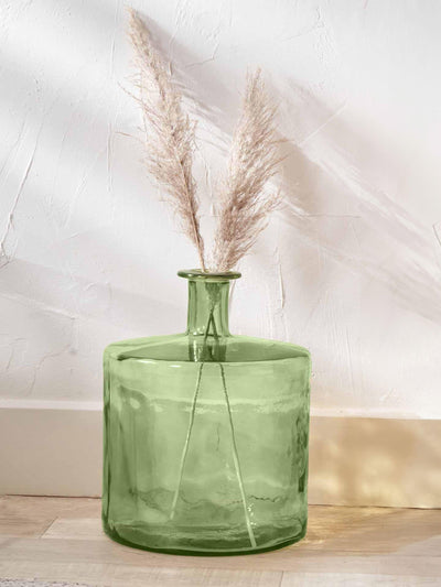 Next Forest Green Glass Bottle Vase- Buy online at McGrocer