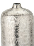 Pacific Silver metal hammered tall vase 38cm height, imported from the UK