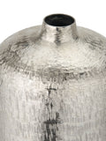 Pacific Silver metal hammered tall vase 38cm height, imported from the UK