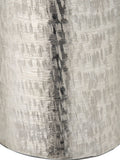 Pacific Silver metal hammered tall vase 38cm height, imported from the UK