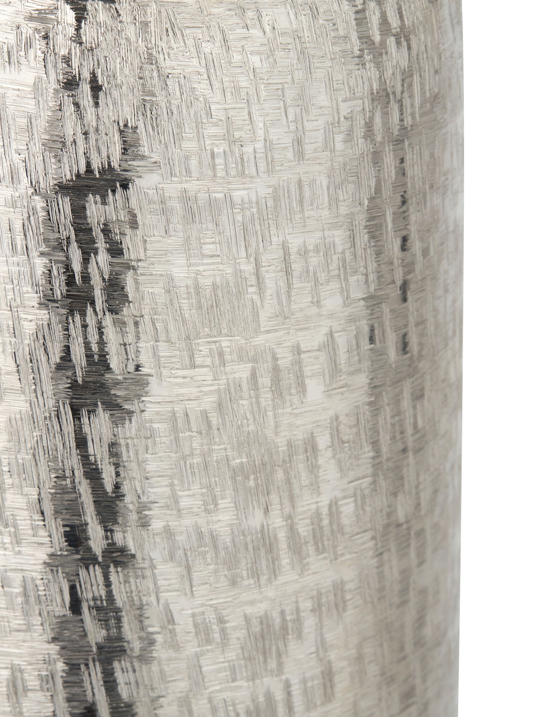 Pacific Silver metal hammered tall vase 38cm height, imported from the UK
