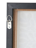 Pacific black and white leaf print square canvases with frames set of 2, imported from the UK