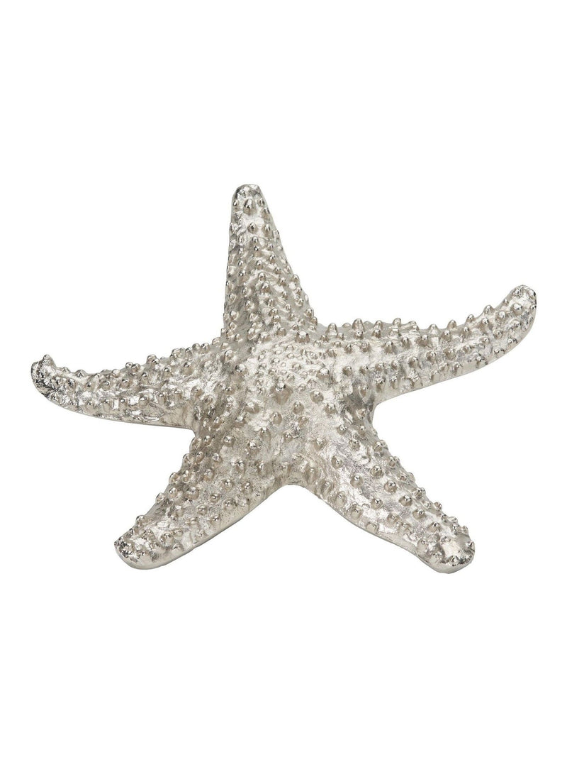 Pacific silver metal starfish ornament 38cm (British brand)