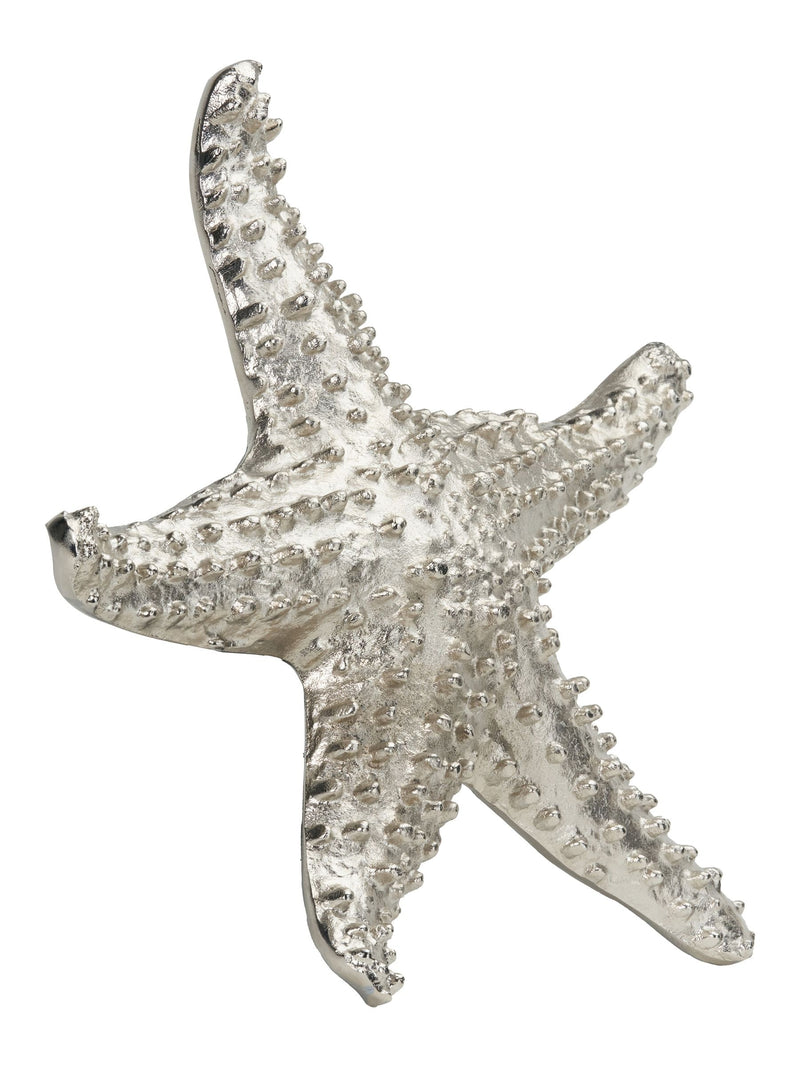 Pacific silver metal starfish ornament 38cm (British brand)