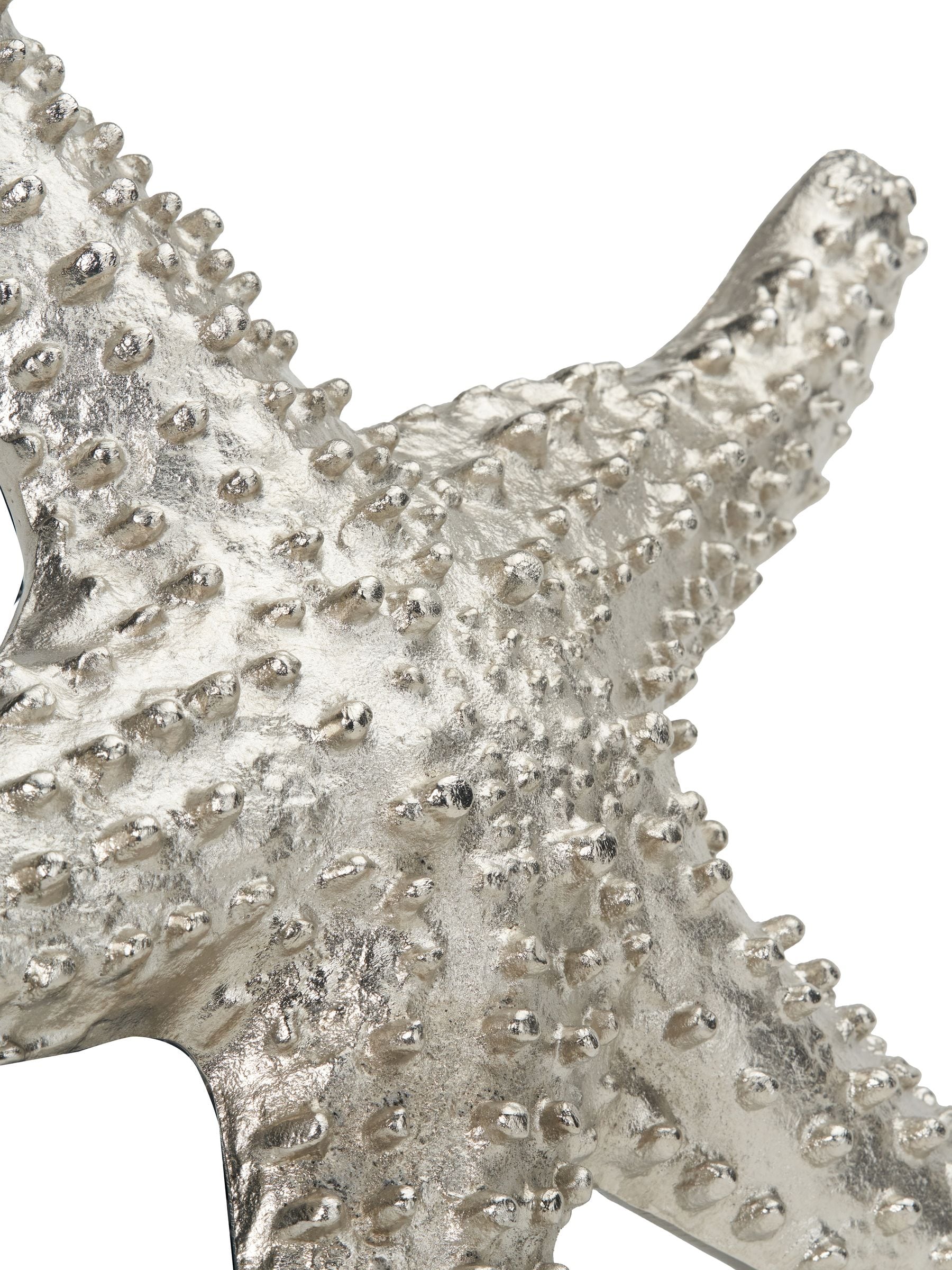 Pacific silver metal starfish ornament 38cm (British brand)