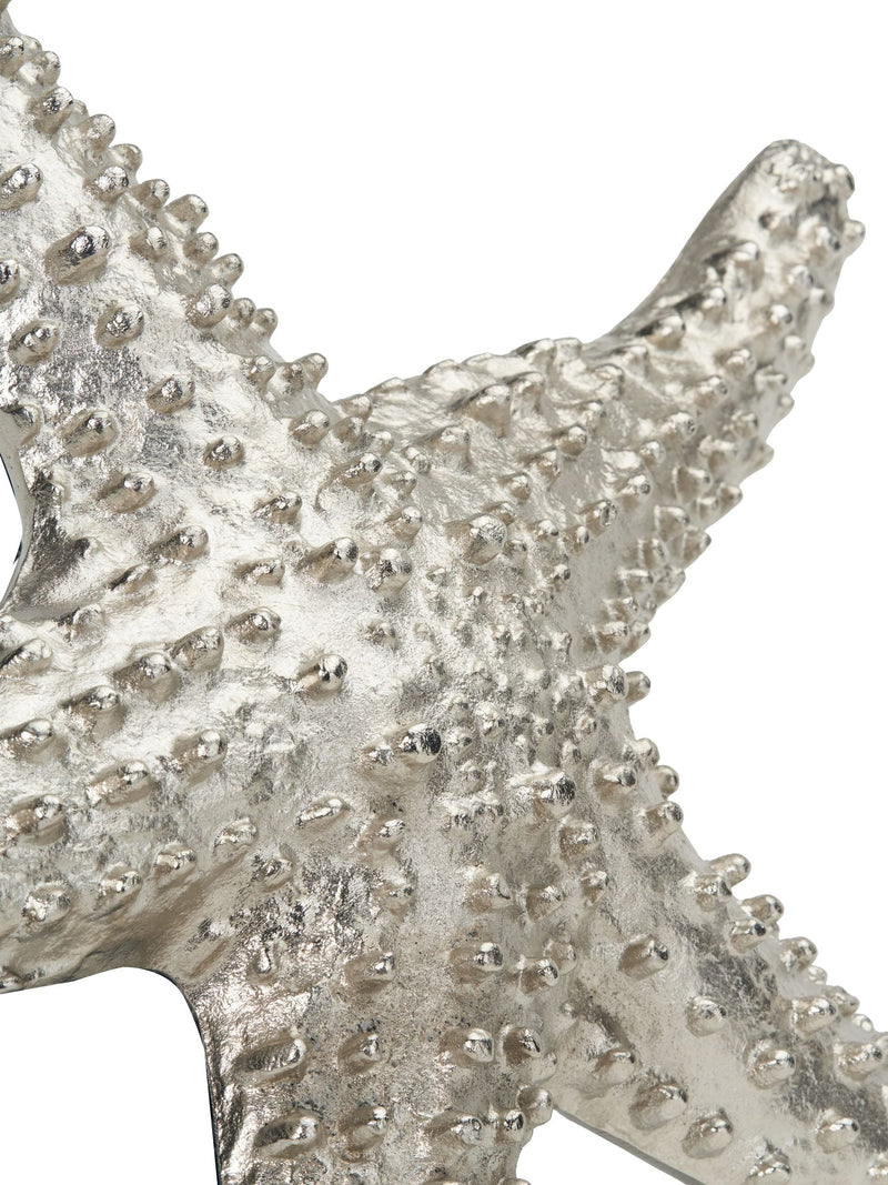 Pacific silver metal starfish ornament 38cm (British brand)