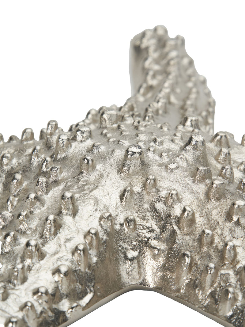 Pacific silver metal starfish ornament 38cm (British brand)