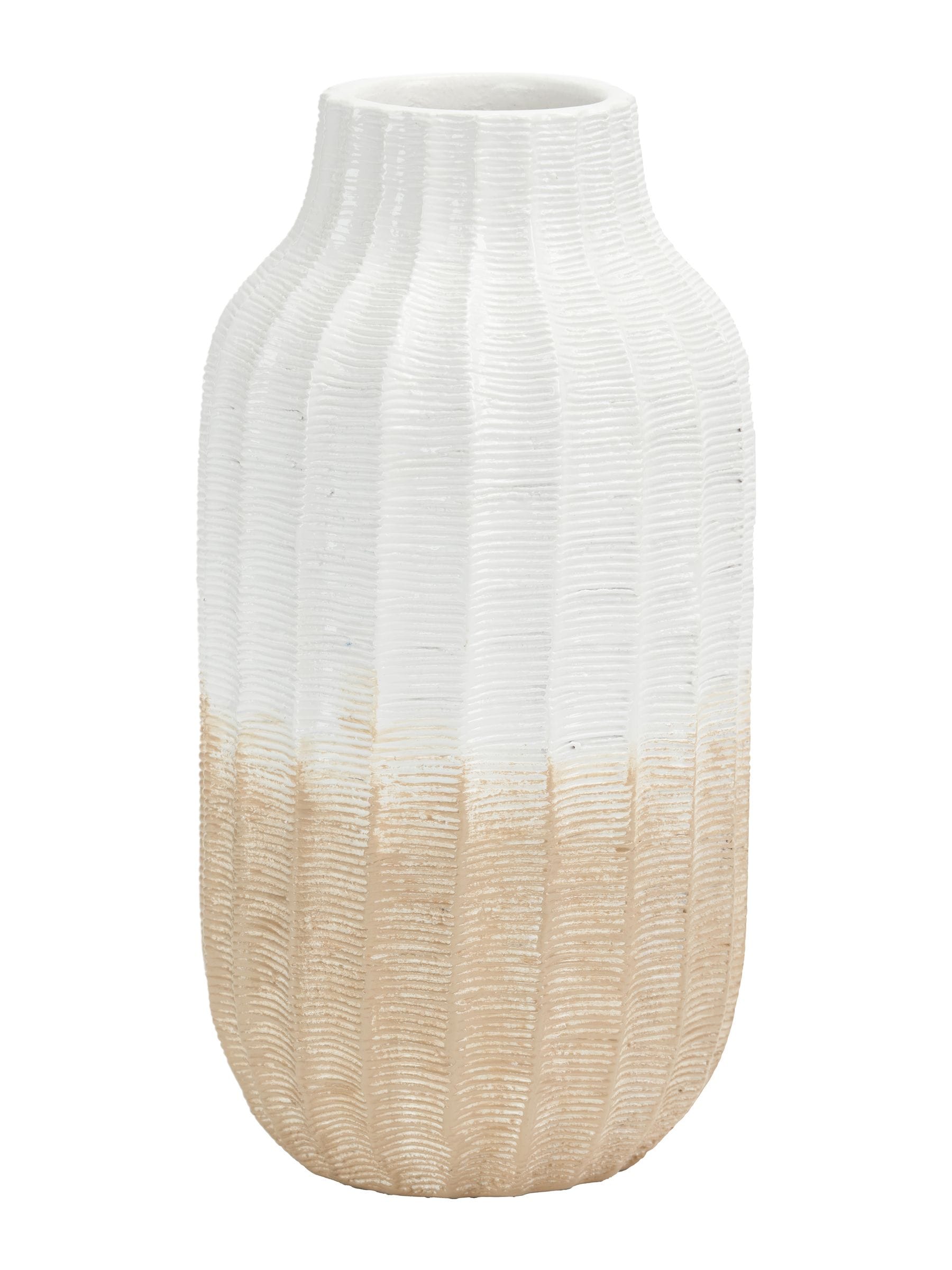 Pacific Natural Amalia stoneware textured vase 30cm height, imported from the UK