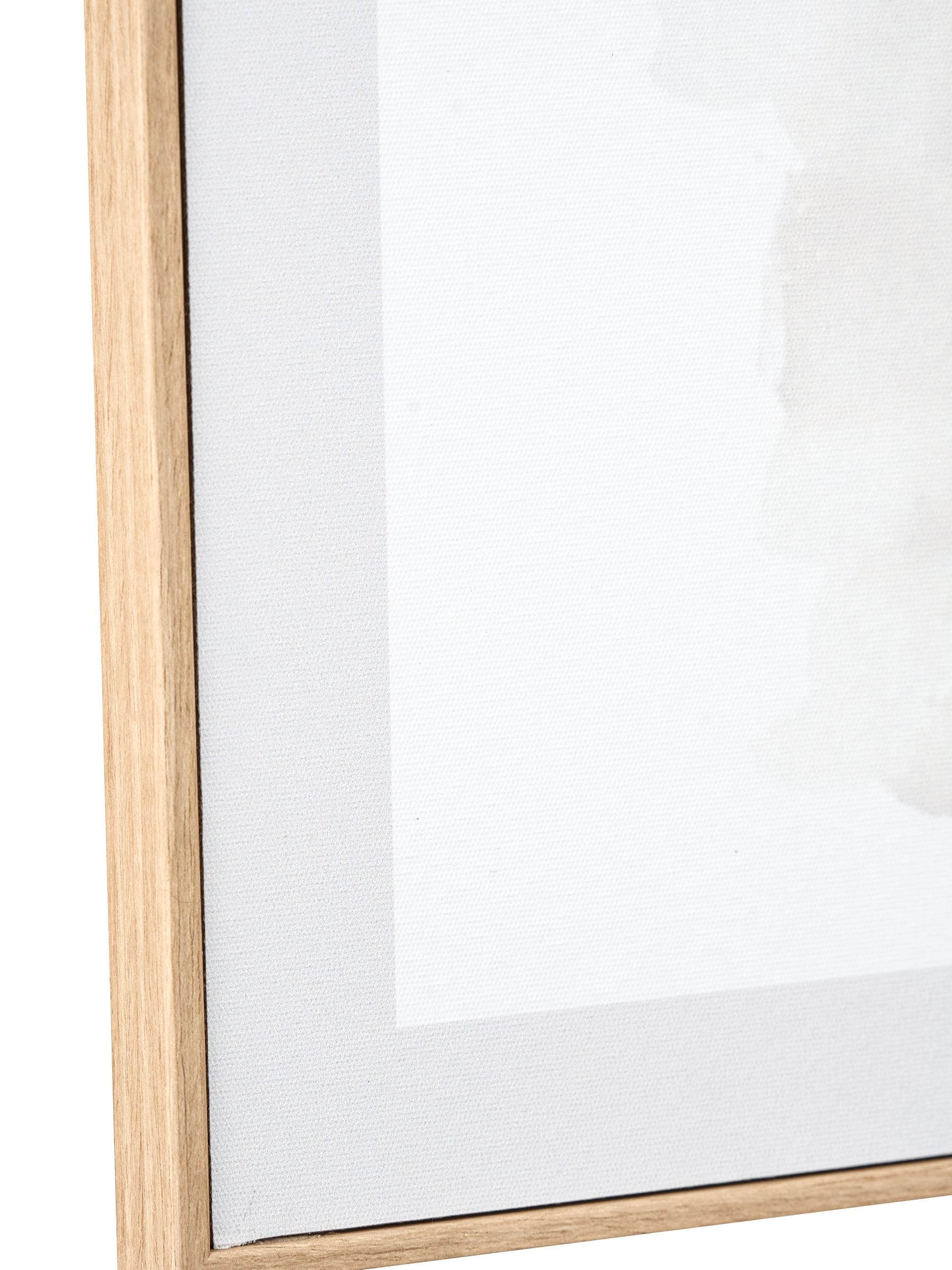 Abstract wall art canvases set of 2 natural frame 50x35cm - British product
