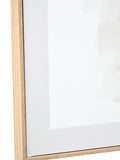 Abstract wall art canvases set of 2 natural frame 50x35cm - British product