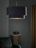 Next Champagne Gold Rico Easy Fit Drum Ceiling Light Shade