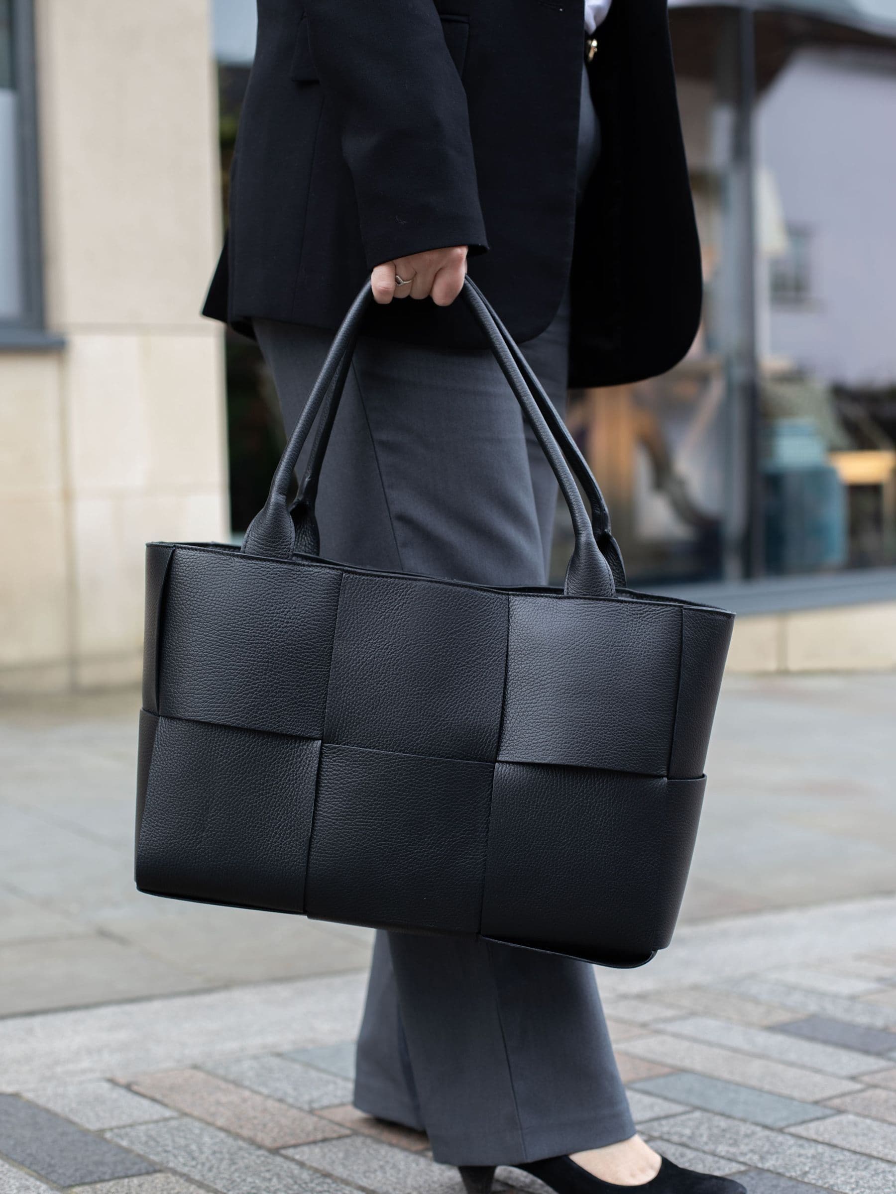 LRM Goods Lettie Black tote bag (British brand)