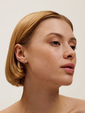 Ted Baker silver tone hoop earrings 0.9cm, imported from the UK