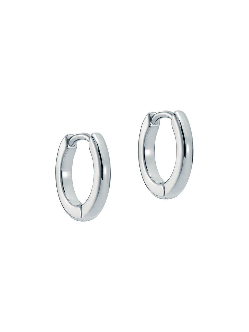 Ted Baker Hoop Earrings Silver Tone (British brand)