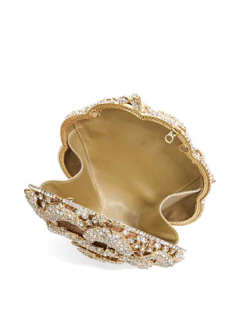 Dune London Gold Bling hard embellished clutch bag, UK version