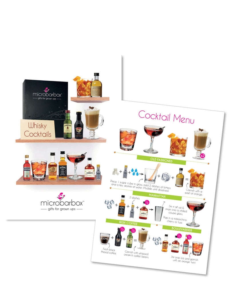 MicroBarBox Whiskycocktail Gavepakke, importert fra Storbritannia