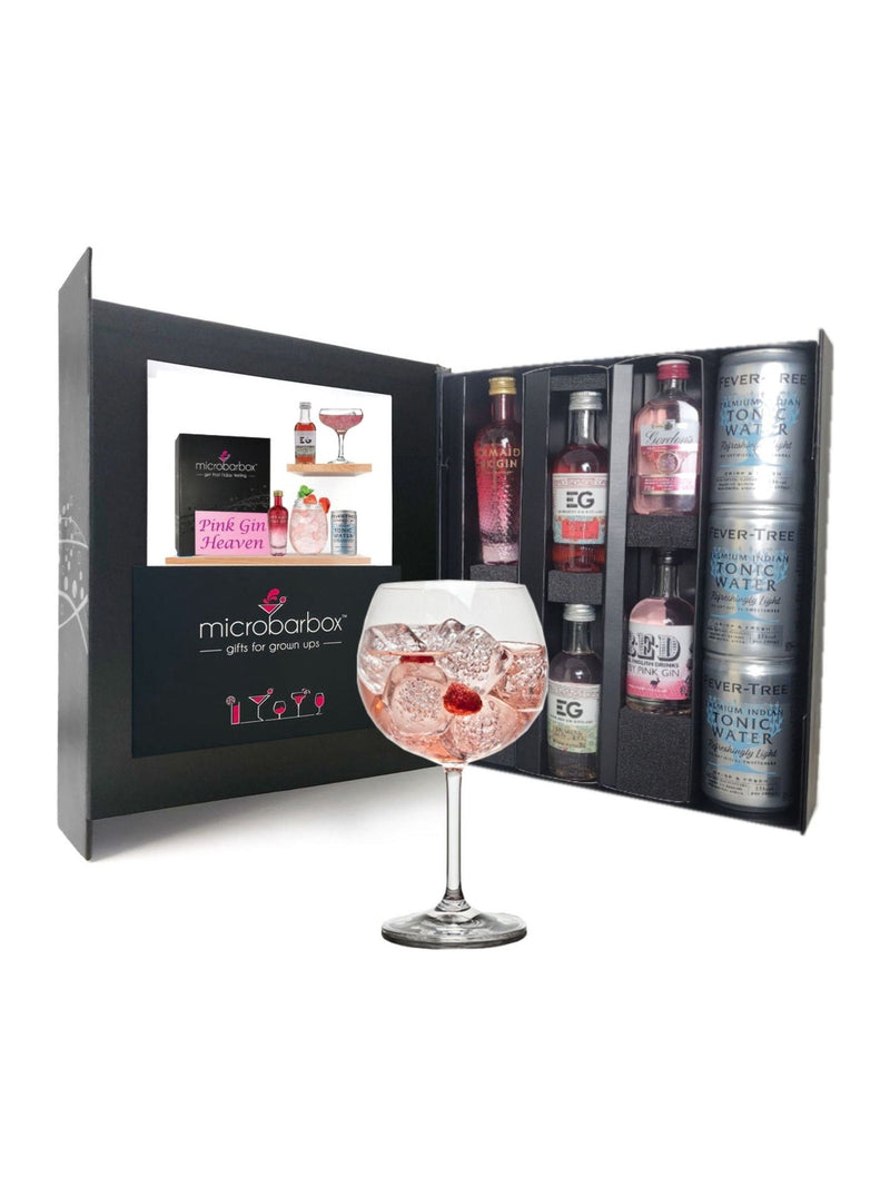 MicroBarBox Pink Gin Heaven Set premium gift box (British brand)