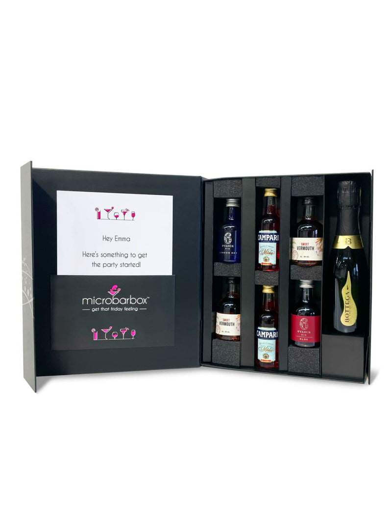 MicroBarBox Negroni cocktail set, imported from the UK