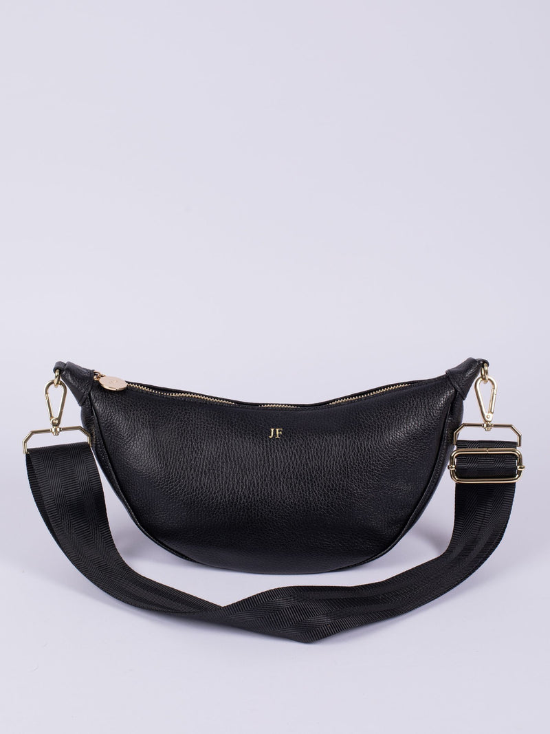 LRM Goods personalised leather Fleur hip bag - British product
