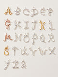 Posh Totty Designs gold tone large initial necklace, imported from the UK