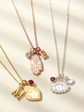 Posh Totty Designs personalised talisman charm necklace, imported from the UK