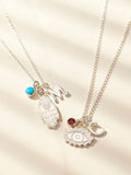 Posh Totty Designs personalised talisman charm necklace, imported from the UK