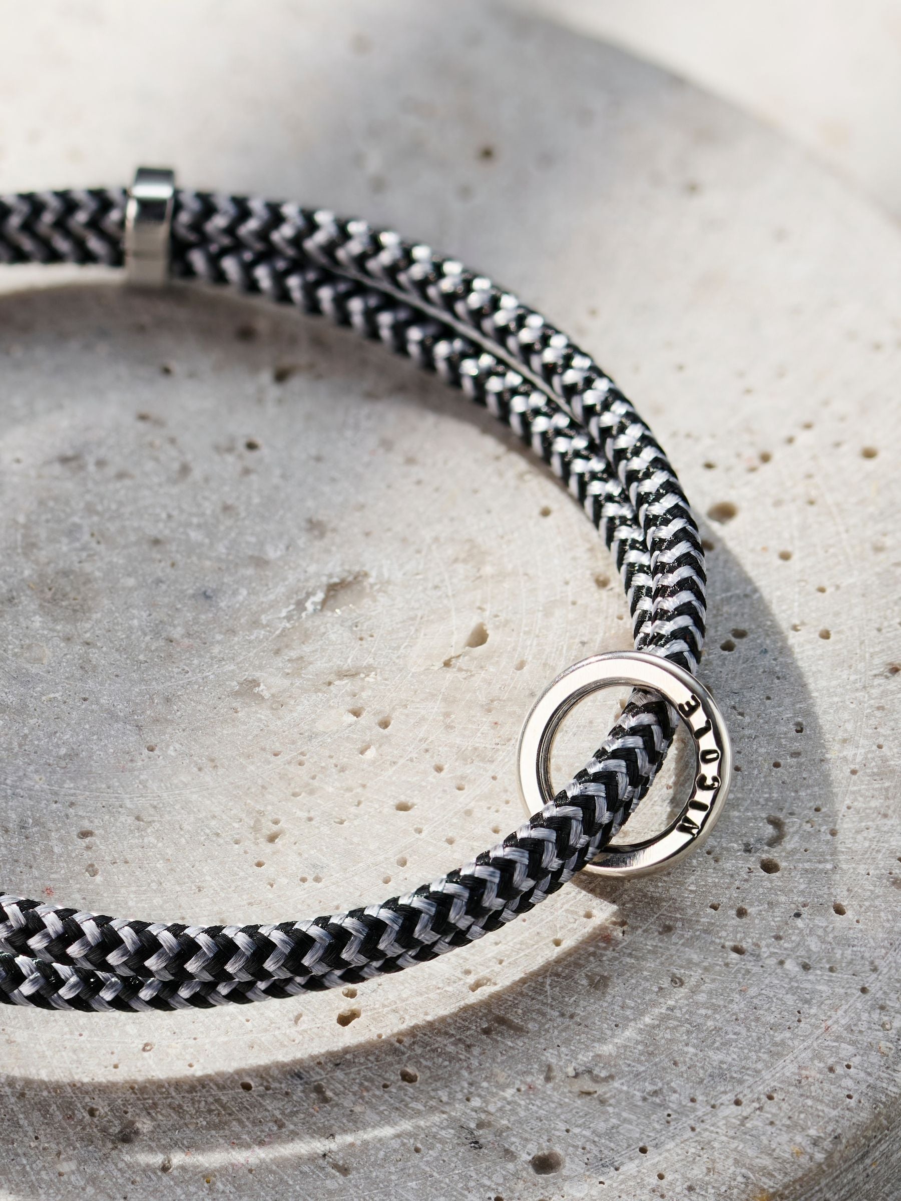 Posh Totty Designs men's bracelet silver tone 21cm, imported from the UK