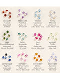 Posh Totty Designs personalised birthstone open ring, imported from the UK