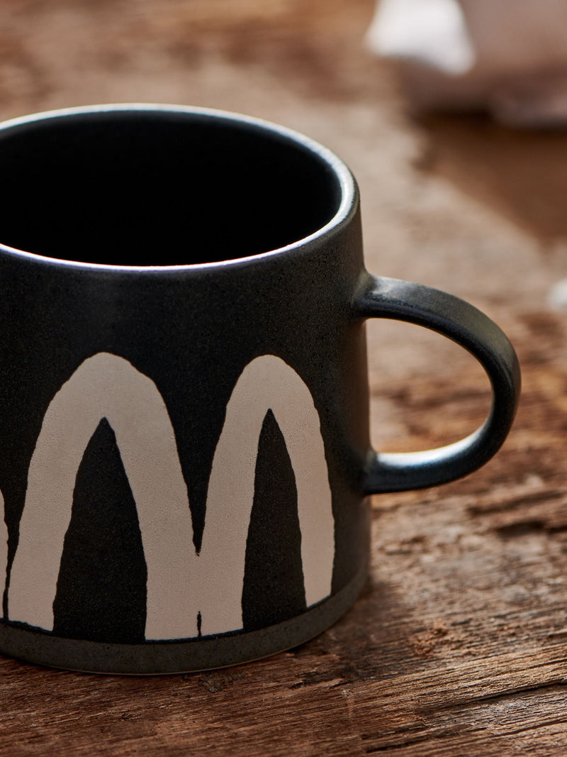 French Connection Terracotta Wax Resist Pattern Mug - British product