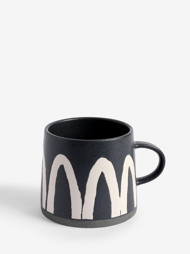 French Connection Terracotta Wax Resist Pattern Mug - British product