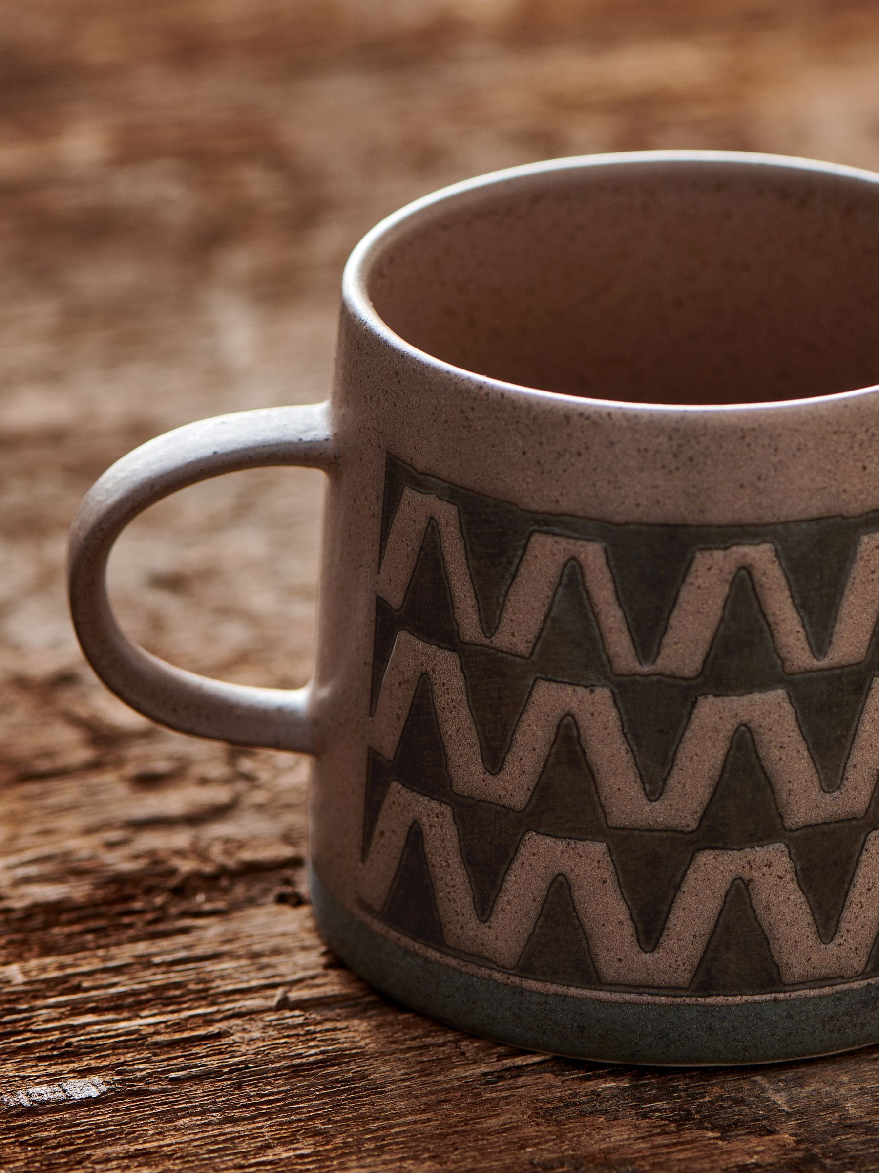 French Connection Terracotta Wax Resist Pattern Mug - British product