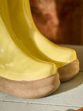 Dibor large yellow welly boot planter, imported from the UK