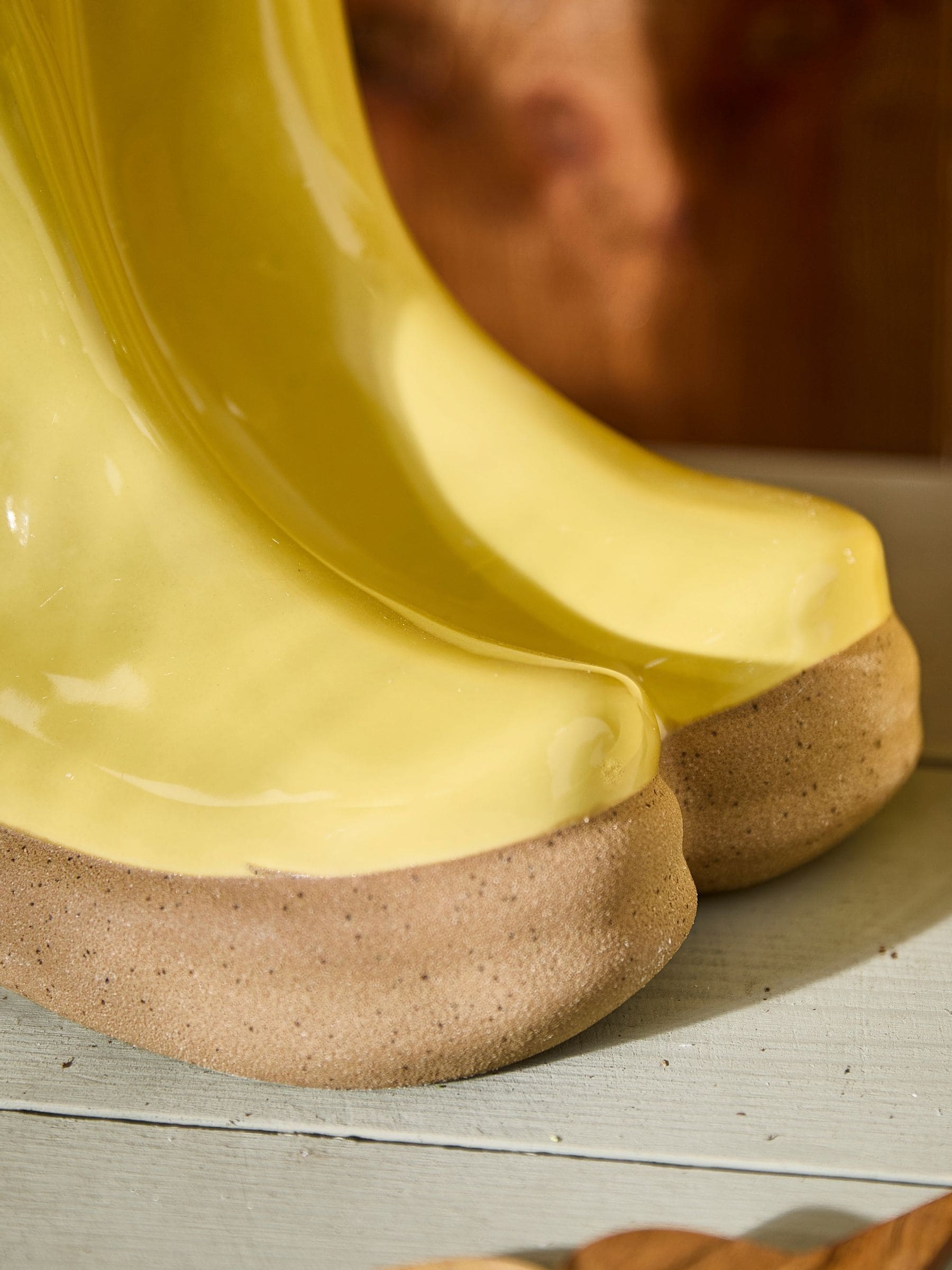 Dibor yellow Wellington boot planter set with markers, UK version