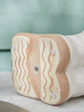Dibor white ceramic wellington boot garden planter with glaze, UK version