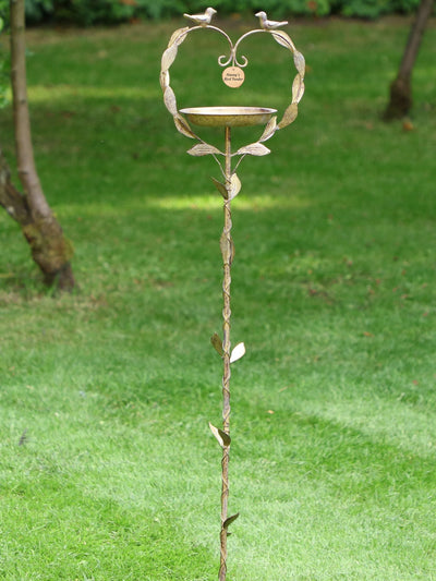 Next Dibor Standing Heart Garden Bird Dish H119 x W28 x D16cm- Buy online at McGrocer