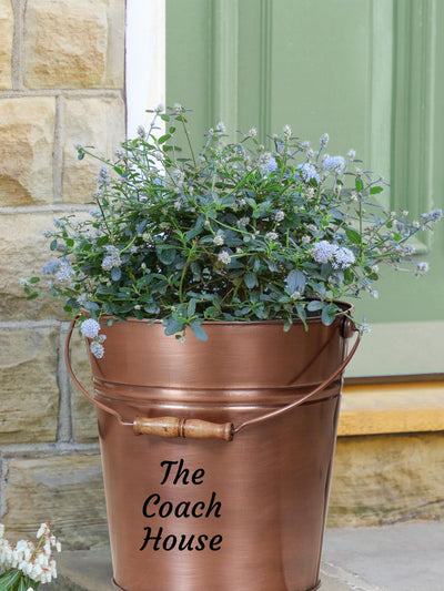 Next Dibor Copper Bucket Garden Planter H31 x W31cm- Buy online at McGrocer